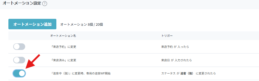 有効化スイッチ